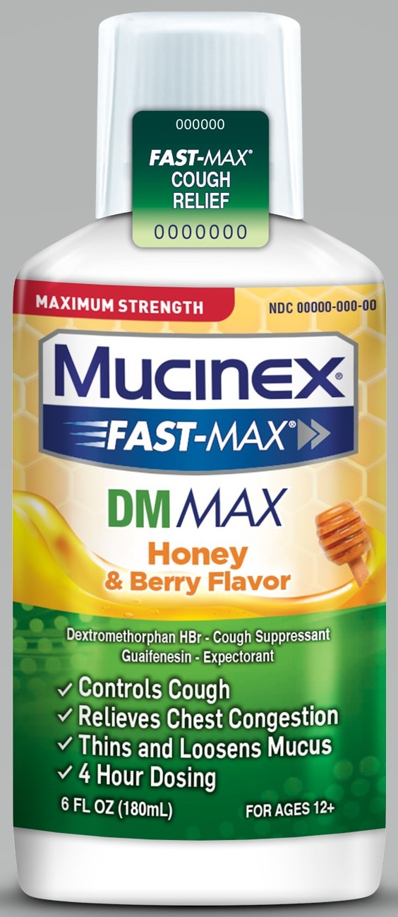 MUCINEX FASTMAX DM Max Adult Liquid  Honey  Berry 